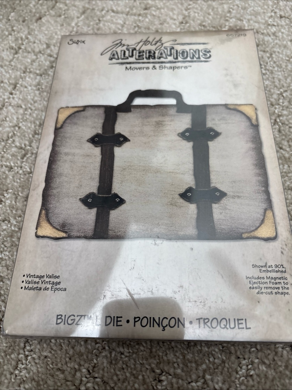 Sizzix Bigz Die by Tim Holtz Alterations ~ Vintage Valise #657219